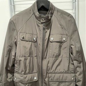 Men's BOSS Hugo Boss Dark Gray Bomber Jacket - Size 40